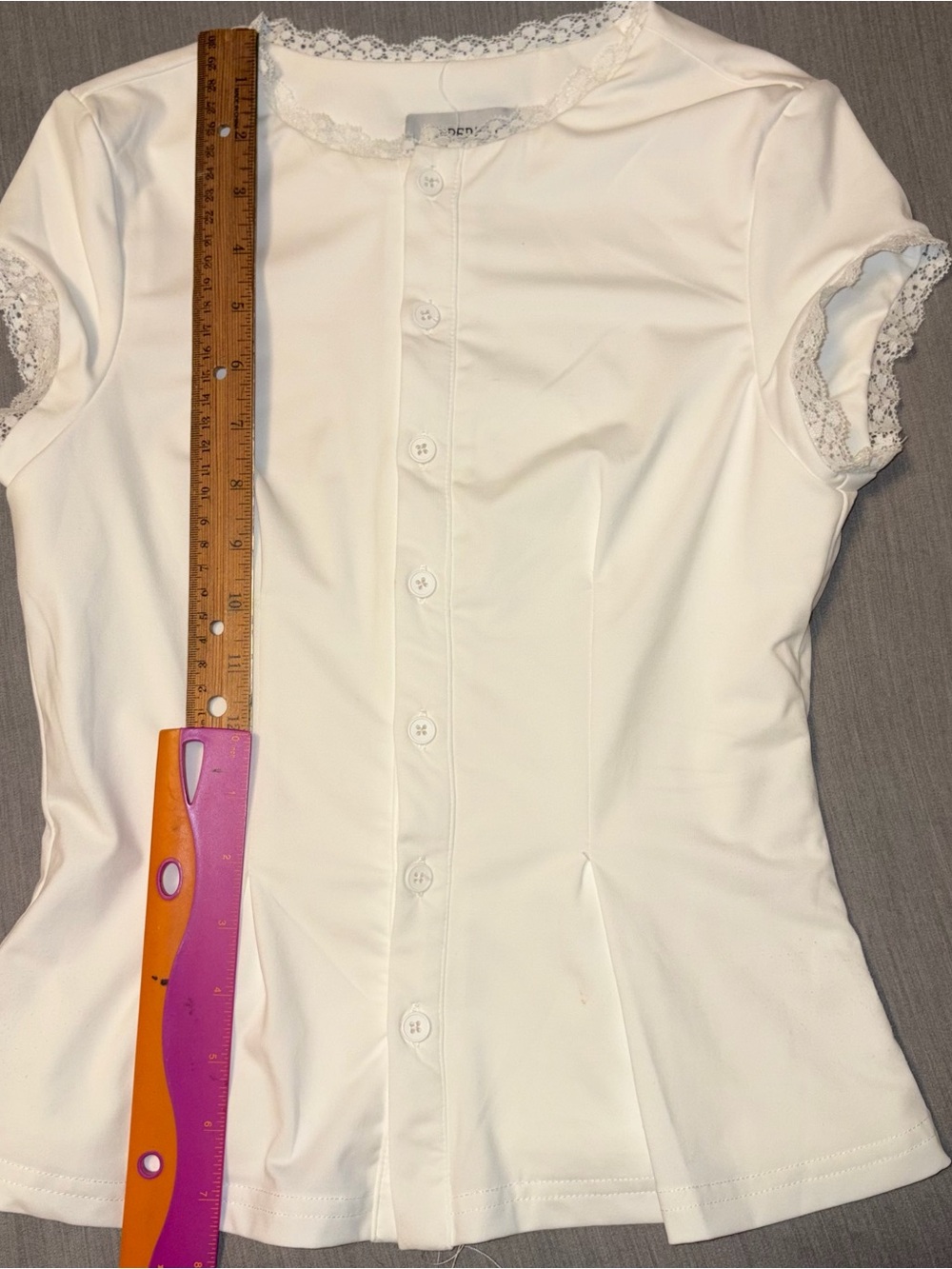 Peppermayo Landon Button Up Top (XXS) and Mini Skort (Small) Set, White - Picture 3 of 11